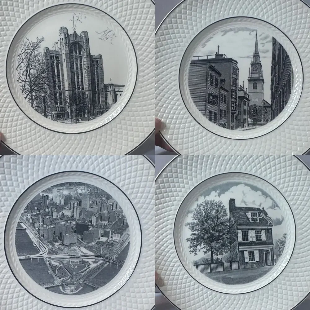 Copeland Spode Mansard set of 4‎ plates - 